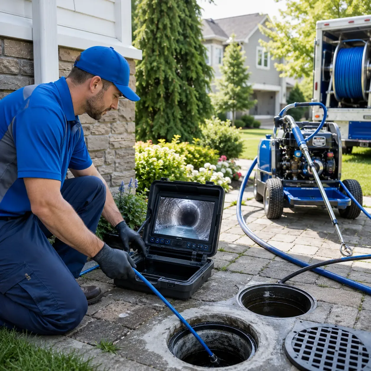 Outdoor drain cleaning professionals serving Baldwin Place, NY